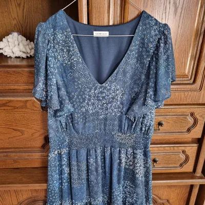 Robe bleue Cache cache 